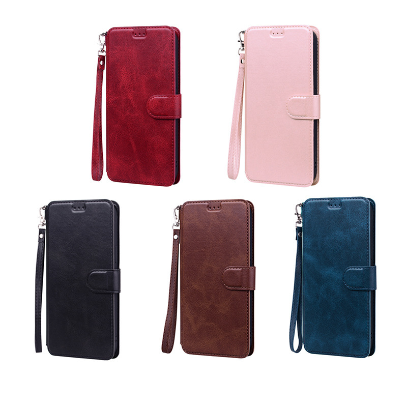 Suitable for 17E 16Promax Flip Cover Cross-Border Mobile Phone Leather Case iPhone Card-Inserting Magnetic Suction Foreign Trade Hot-Selling Model Samsung