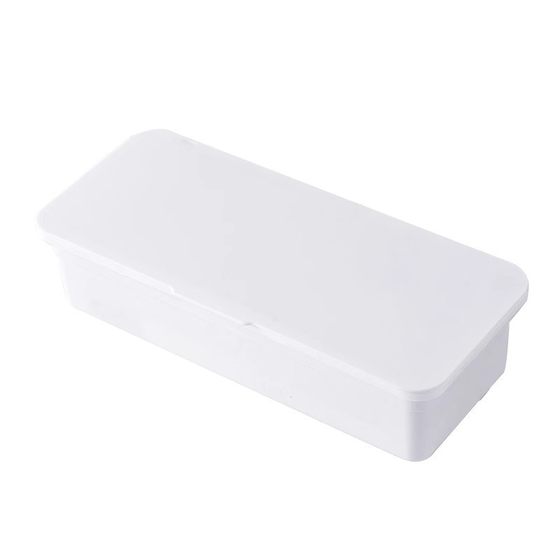 Plastic Flip Card Storage Box with Lid Chopsticks Tableware Box Multifunctional Children's Game Card Poker Box
