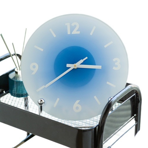 【12 inches 30cm】 Nordic sunset clock living room clock creative clock glass hanging clock wholesale 