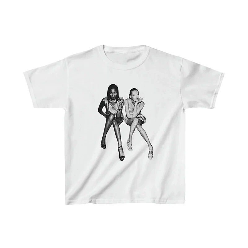 Hip-Hop E-Girl Graphic Print Y2K Summer Harajuku Aesthetic Retro Punk T-Shirt Casual Streetwear Short Sleeve Hip-Hop E-Girl Graphic Print Y2K Summer Harajuku Aesthetic Retro Punk T-Shirt Casual Streetwear Short Sleeve