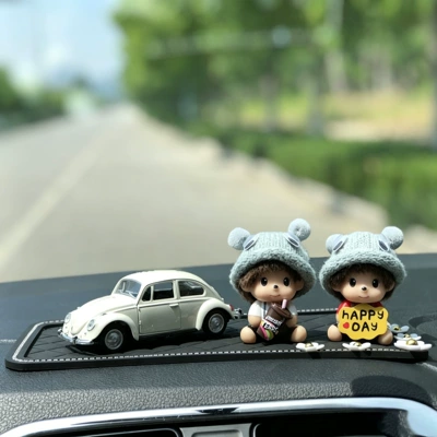 Car ornaments, Cute Car Decoration Car - coke-happy-qiqi-small-car-large-diamond-cushion
