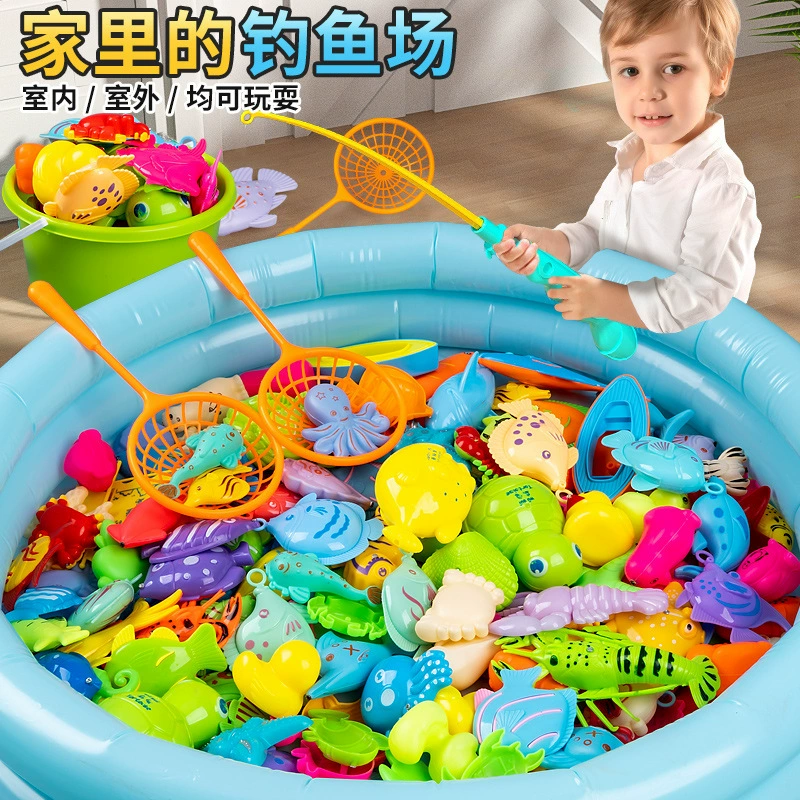 Детские магнитные рыбки для рыбалки, игрушка
