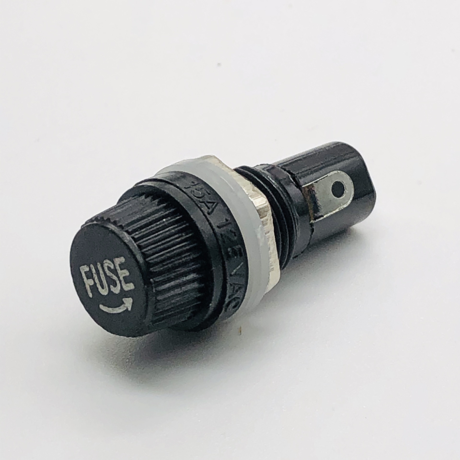 保险座 黑色旋钮 保险管座 5*20 6X30 保险丝座 熔断器底座5*20MM