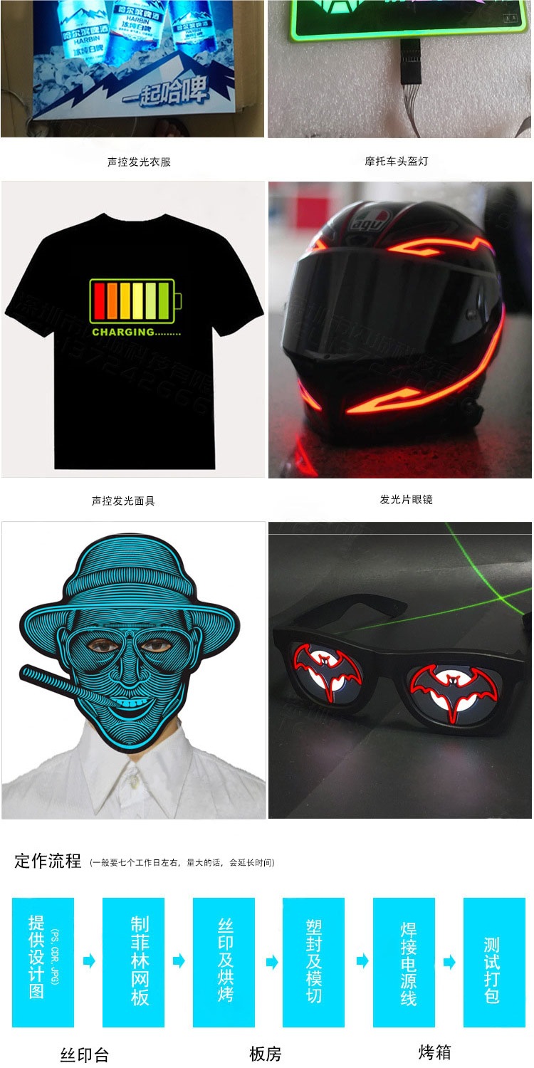 Can be cut to various sizes, cold light sheet EL light-emitting sheet, ultra-thin light-emitting panel, LED cold light sheet, cold light panel, USB