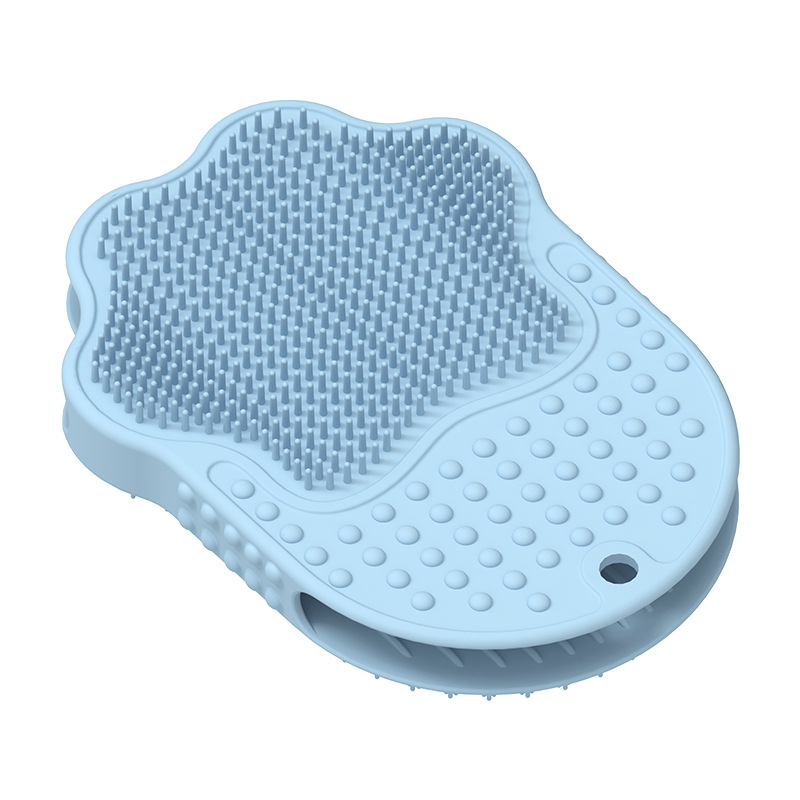 Perro bañado masaje pein de silicona productos de depilación para mascotas guantes para gatos para eliminar el pelo flotante cepillo de depilación de mascotas