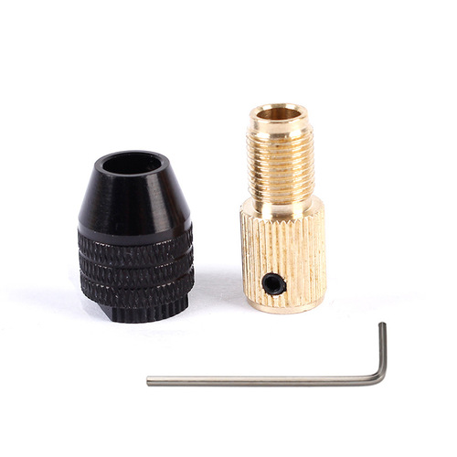 0.3-3.2mm small motor central shaft three-jaw chuck 2.0-5.0mm shaft hole with M8 motor chuck set