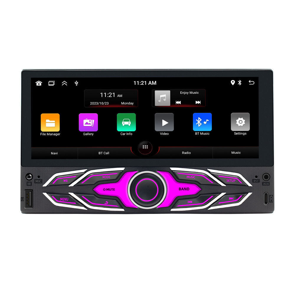 6.86 Pulgadas de navegación de automóviles Android general carplay inalámbrico HD imagen de marcha atrás máquina de control central inteligente