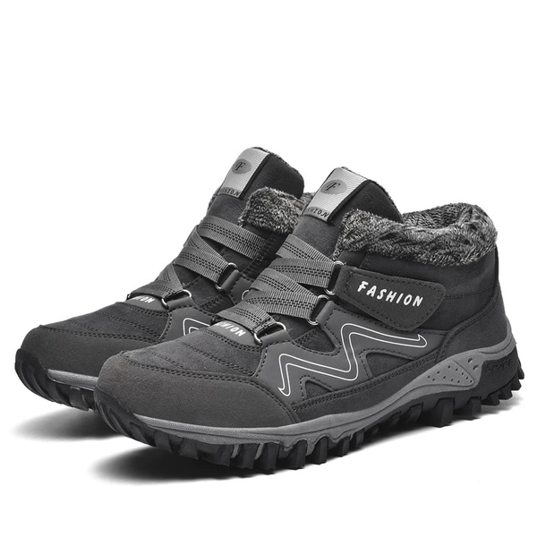 6137 dark gray cotton shoes