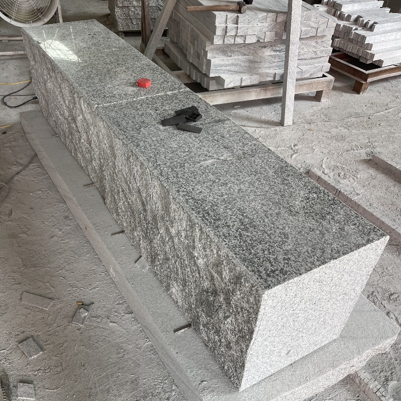 machining customized Various large gardens Park outdoors natural Granite Stone Stone bench Seat stool