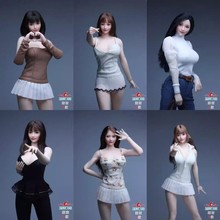 �F؛ Z6TOYS 1/6 ���޿Ʉ���Ц����Ů�����^�� ���� ZC021