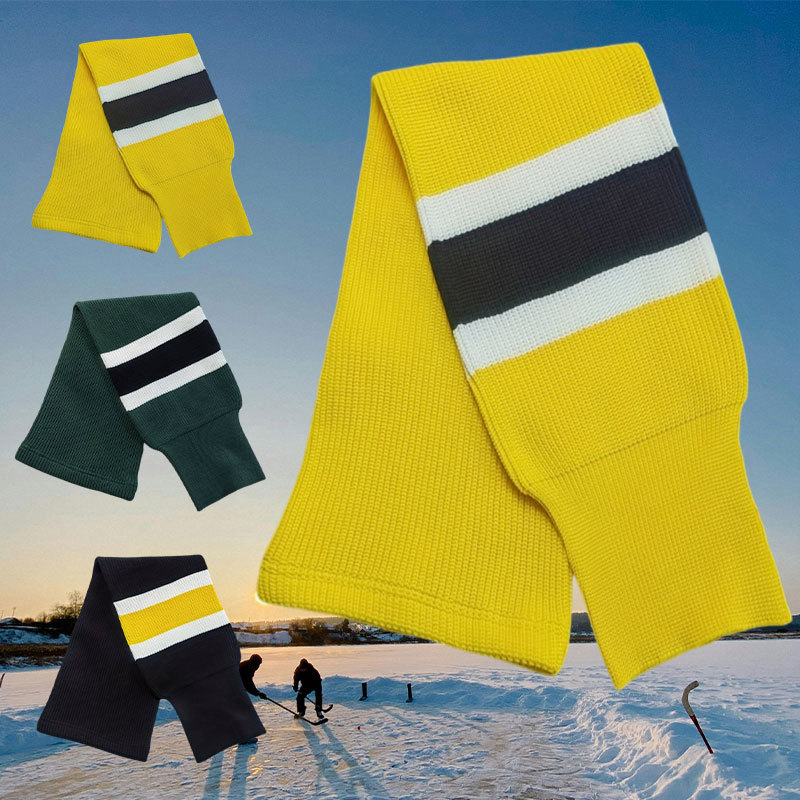 Hockey Socks for Kidsren, Professional Competition Training, Breathable, Non-Slip, High-Tube Knitted Ice Hockey Socks, Over-The-Knee Cold Protection