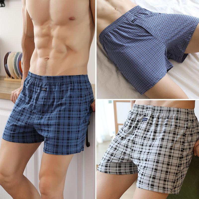 Loose Version Men's Three-point Pajamas Men's Underwear Cotton Arrow Pants Boxer Home Boxer Pants Big Pants