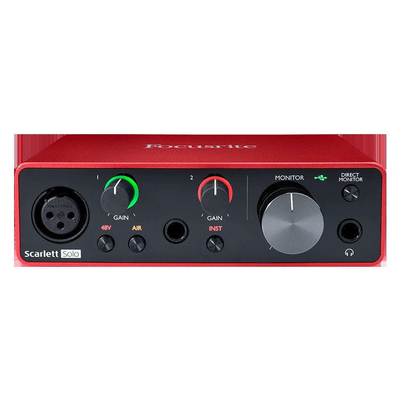 Focusrite Scarlett Solo звуковая карта 3-го поколения 4-го поколения, запись, Wholesale, качественная стерео