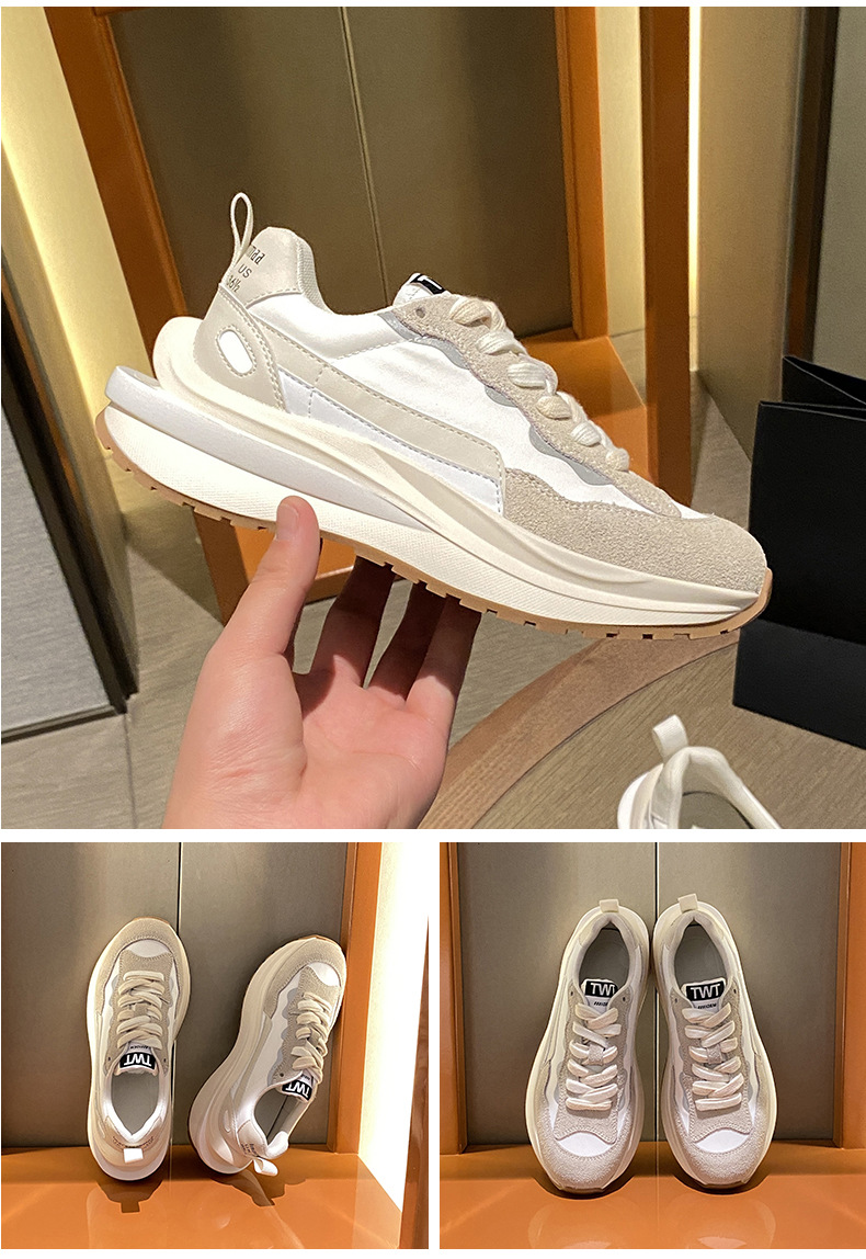 Waffle Casual Sneaker Für Damen Winter Mit Dicker Sohle Und Fleece_voghion.com