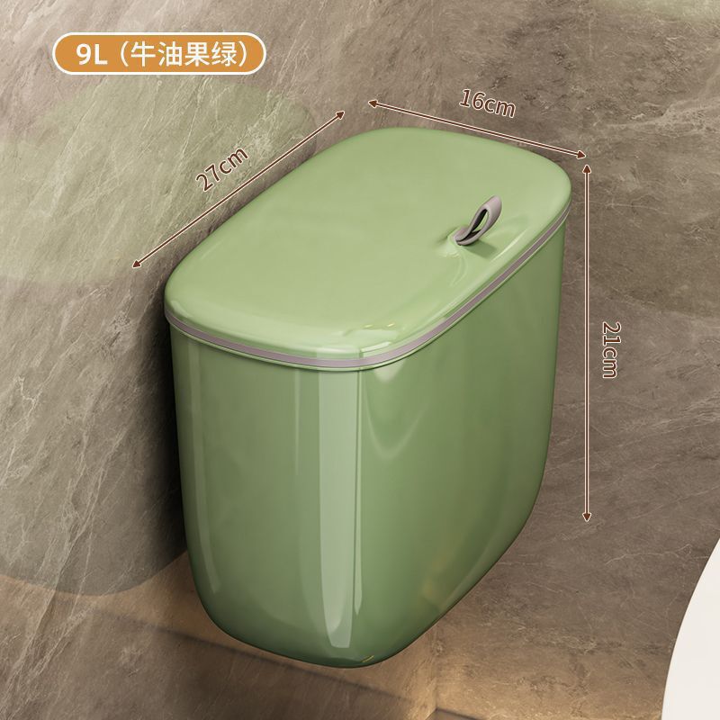 壁挂垃圾桶带盖厕所卫生间夹缝悬挂墙挂式纸篓家用厨房厨余收纳桶|undefined