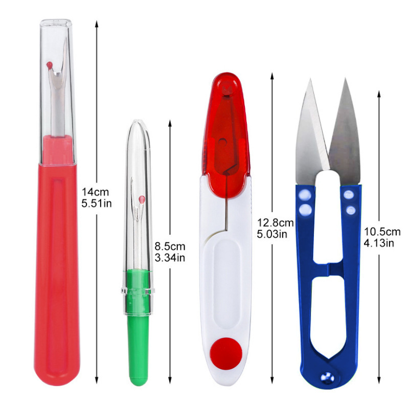 彩色塑料柄锋利拆线刀 手工缝纫十字绣工具扣眼刀拆线器套装|undefined