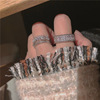 Advanced wedding ring, brand zirconium, high-quality style, light luxury style, diamond encrusted, internet celebrity
