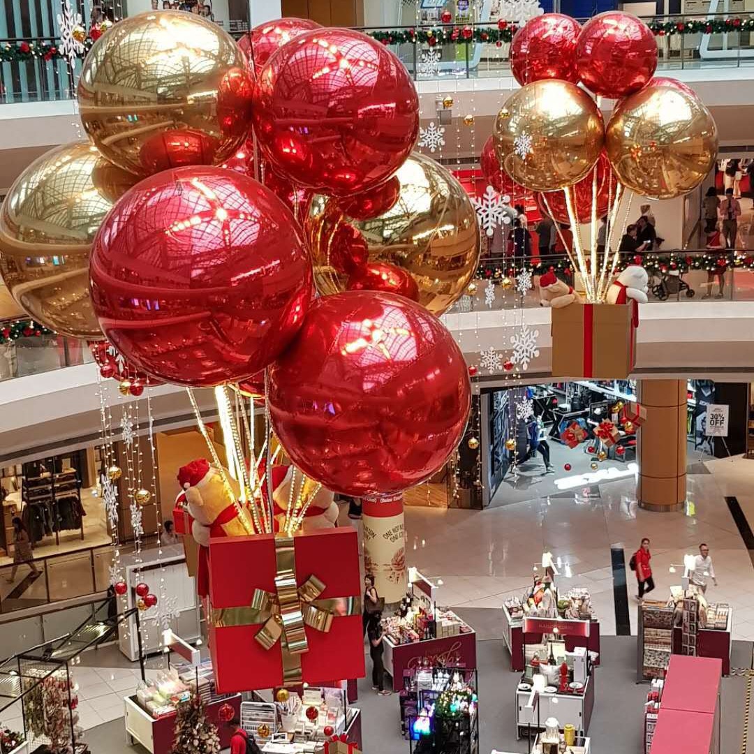 美城装饰镜面球 商场吊挂装饰球