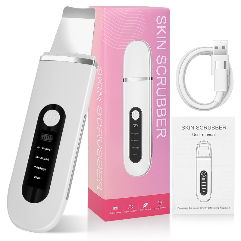Ultrasonic Skin Scraper, Beauty Equipment, Pore Cleaner, Facial Cleansing Device, Blackhead Remover, Skin Scraper, Gift