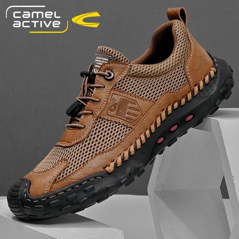 Camel Dynamic Summer New Mesh Breathable Deodorant Casual Mesh Shoes for Outdoor Work Soft Sole Comfortable sneaker