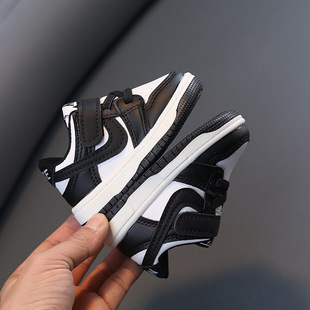 Panda Shoes Kidsren's Sports Shoes Men's and Women's Sneakers 2023 Spring & Fall Korean Style Flats Baby Soft Sole Toddler Shoes Small White Shoes