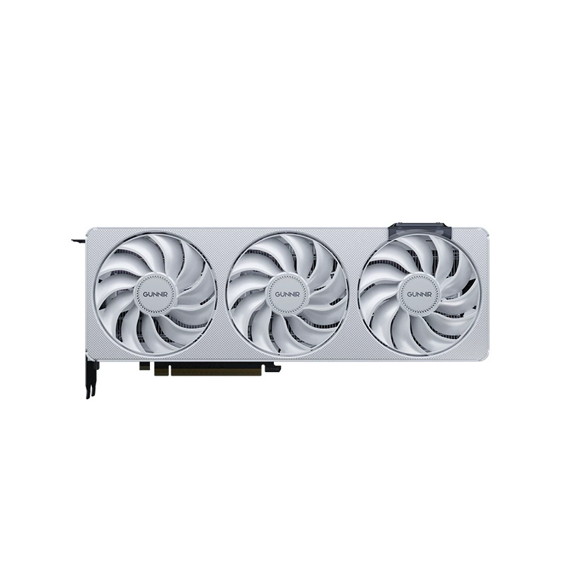 Графическая карта ARCB580PHOTON12GOC, 12 ГБ, белая тройной вентилятор PCIe настольная (приблизительно замена 4060)