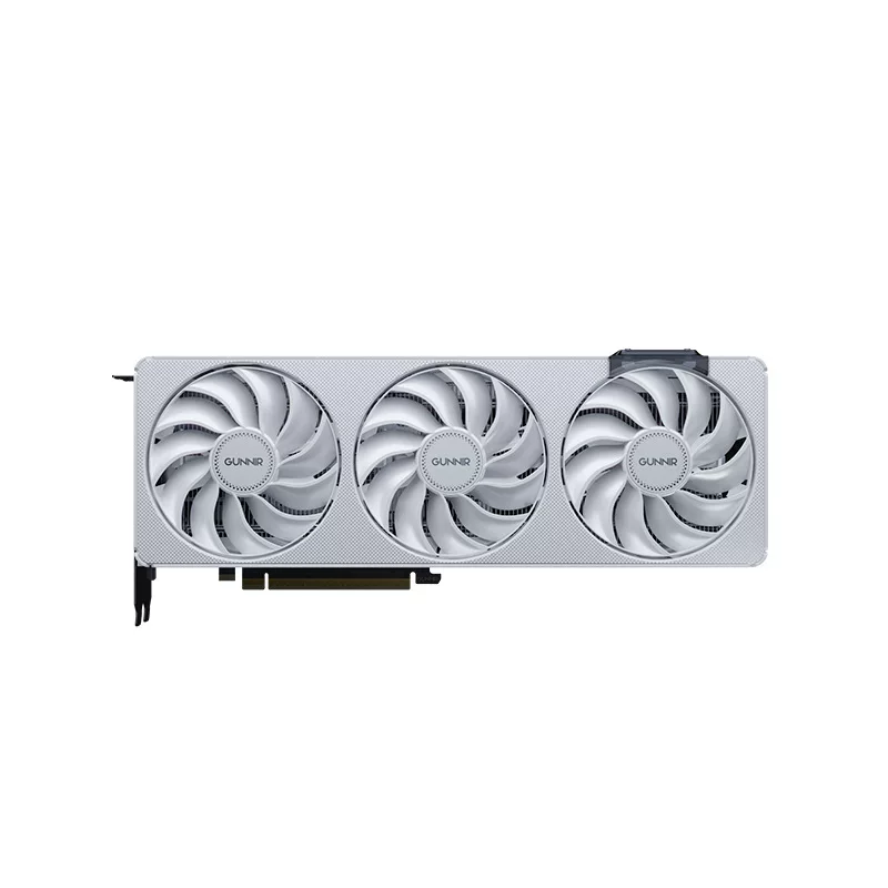 Графическая карта ARCB580PHOTON12GOC, 12 ГБ, белая тройной вентилятор PCIe настольная (приблизительно замена 4060)