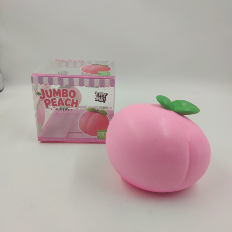 Cross-Border Large-Sized Realistic Peach, Cheese, and Strawberry Squishy Toys, Ultra-Soft Fruit Ornaments, Stress Relief and Decompression Toys