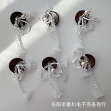 复古文艺范椰子扣串珠花朵纽扣服装辅料鞋花帽花箱包耳饰装饰配件