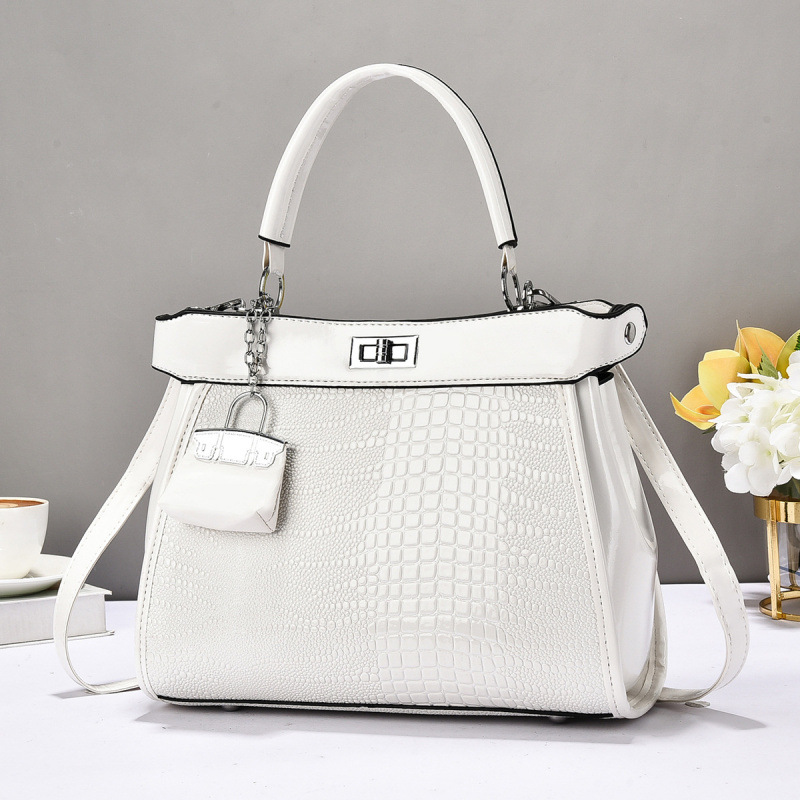 Bolso de mano con patrón de cocodrilo 2025, bolsos de mujer, nuevos bolsos de hombro casuales, bolsos de viaje de moda