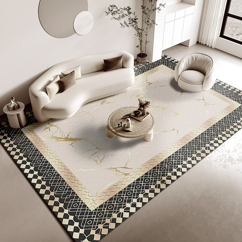 Alfombra de estilo étnico nórdico al por mayor dormitorio sofá mesa de café tatami bohemio hogar sala de estar alfombra