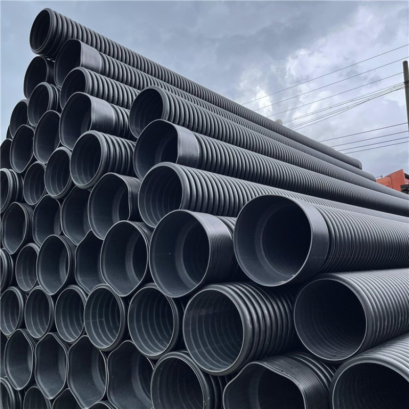 LESSO联塑HDPE双壁波纹管 HDPE钢带增强波纹管 广东联塑管道 一级