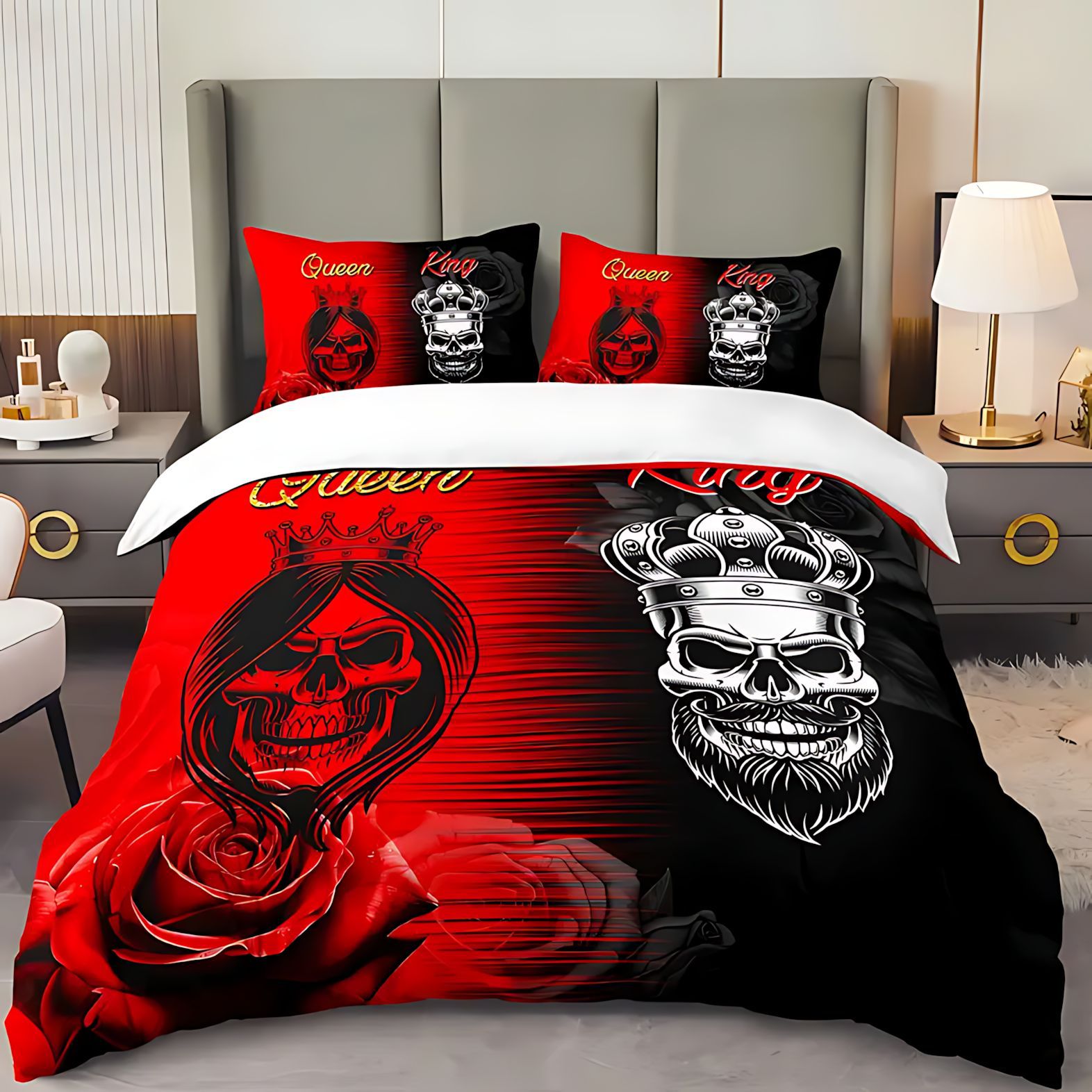 TEMU / JIT transfronterizo ropa de cama cubierta colchón conjunto de impresión digital 3D se puede ajustar