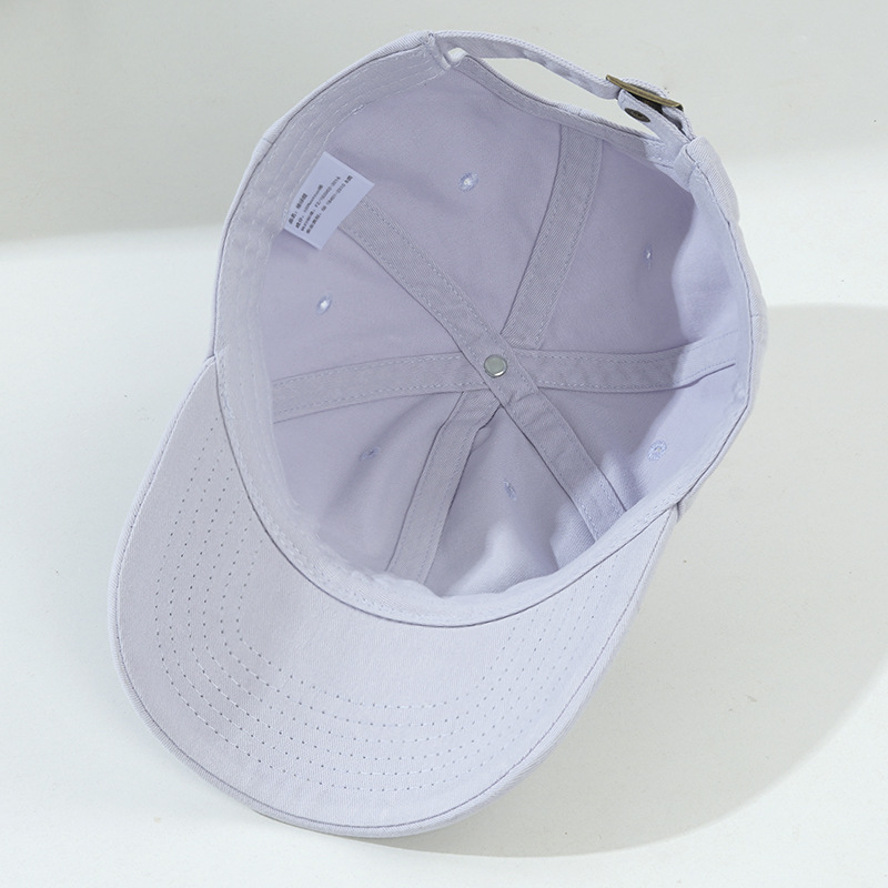 Nuovo da donna colla stampa Soft Top Baseball versione coreana Tide Wash approfondisce il viso Mostra piccolo cappello con lingua d'anatra da uomo_voghion.com