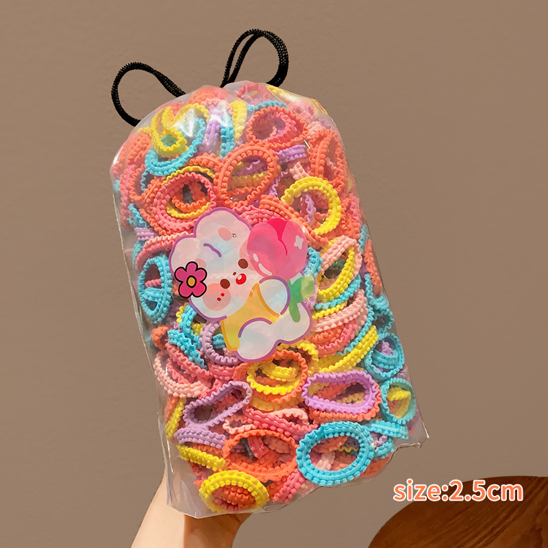 Tocado de cuerda de pelo de las niñas falda ensanchada diadema de tamaño pequeño alta elasticidad de los niños no duele banda de pelo dulce banda de goma bebé