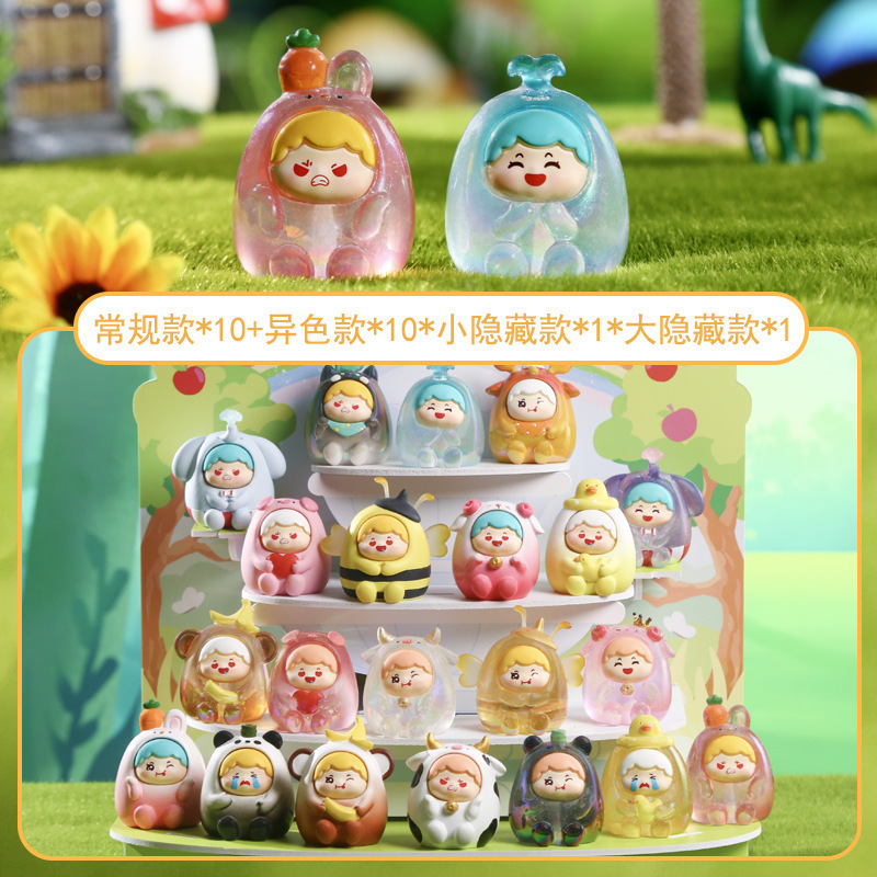 正規版では春風盲箱人形が人形を手にして人形樹脂工芸のアイデアプレゼントを作って卸売りした
