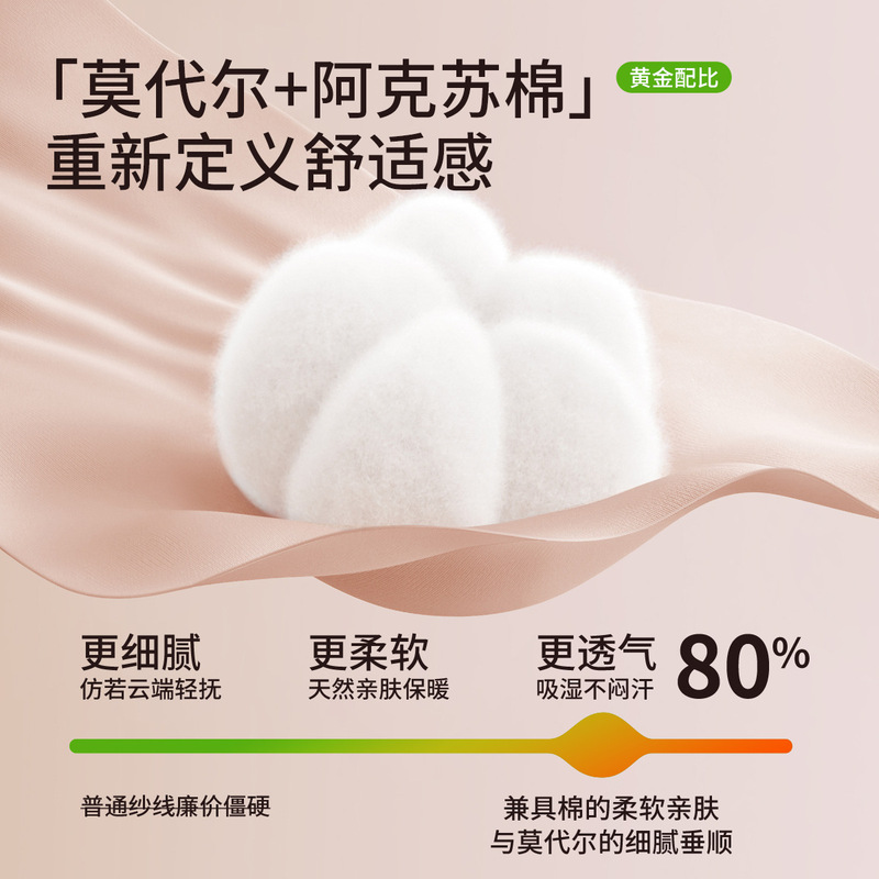 男士秋衣秋裤双面磨毛衬衣衬裤莫代尔抗菌冬季薄款保暖内衣套装|undefined