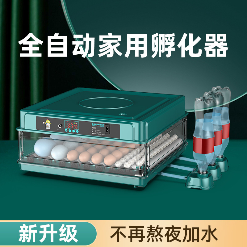 小鸡孵化器小型家用孵化机全自动智能家用型孵蛋器鸡苗水床孵化箱