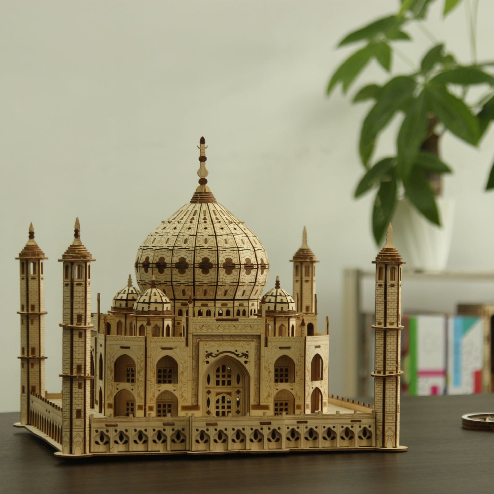 3D 3D rompecabezas DIY corte por láser Castillo juguetes creativos insertados a mano transfronteriza de madera caliente Taiji Mausoleo