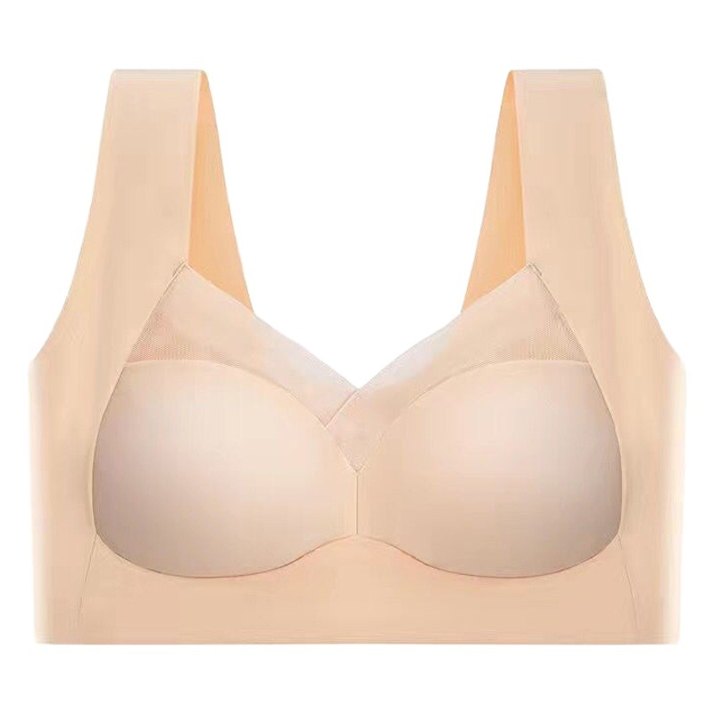 Celebridad de Internet popular Sha Ice Silk Copa fija Sujetador deportivo ropa interior de mujer push up colección de mama transpirable anti-flacidez