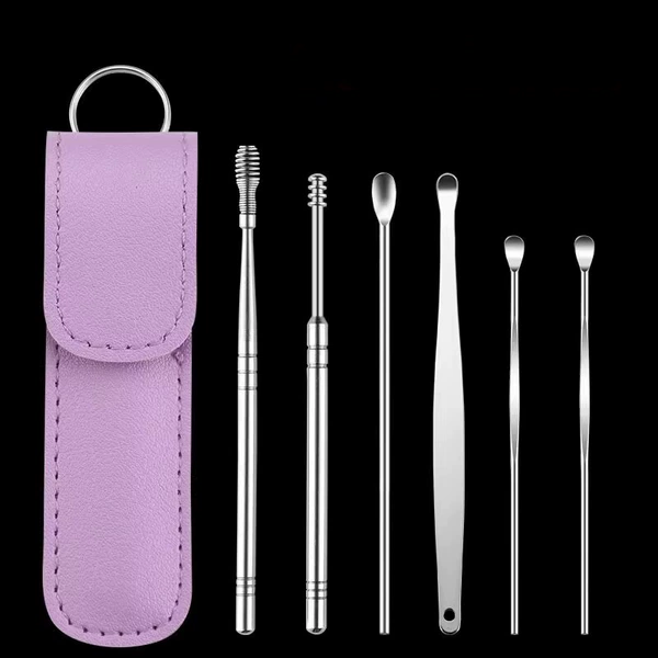 Purple ear picking, set