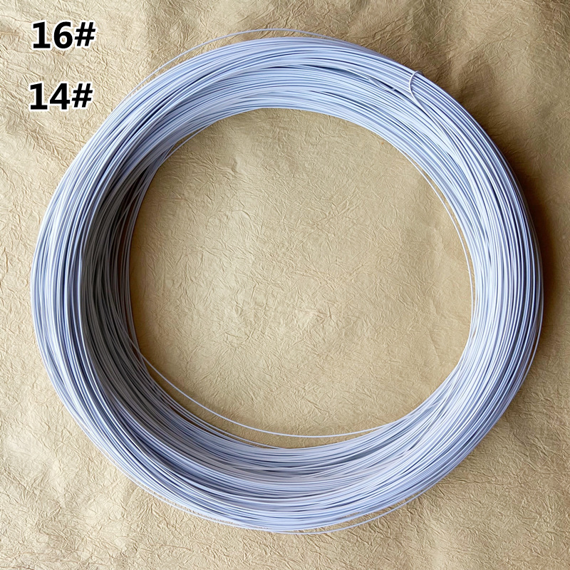 No. 10, No. 14, No. 16 White Plastic-Coated Iron Wire for Stage Large-Scale Flower Shaping DIY Window Display Wedding Decoration Floral Art No. 10, No. 14, No. 16 White Plastic-Coated Iron Wire for Stage Large-Scale Flower Shaping DIY Window Display Wedding Decoration Floral Art