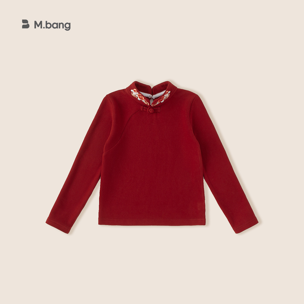 Yubao ropa para niños niñas camisa de estilo chino de invierno para niños nueva camisa de cuello chino de manga larga y camisa de terciopelo