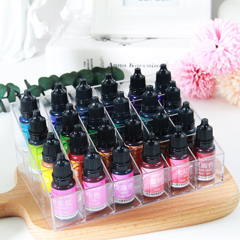 24-color essential oil scented candle handmade soap liquid DIY body dye coloring fine pigment color pigment liquid dyeing agent concentrated type