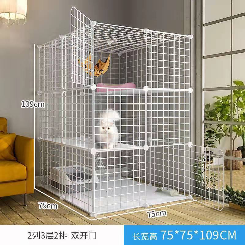 Jaula de gato super grande espacio libre de doble capa gato Villa gato mascota gato casa gato Casa Grande no inodoro integrado