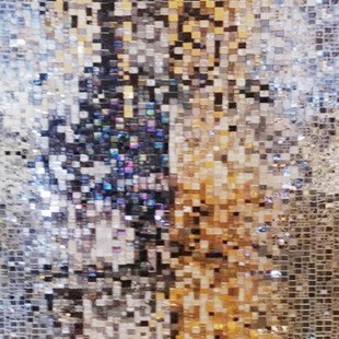 Color Mosaic Tile Multicolor Assembled Mosaic Decorative Painting Background Wall Style Painting Glass Pixel Painting Decoration