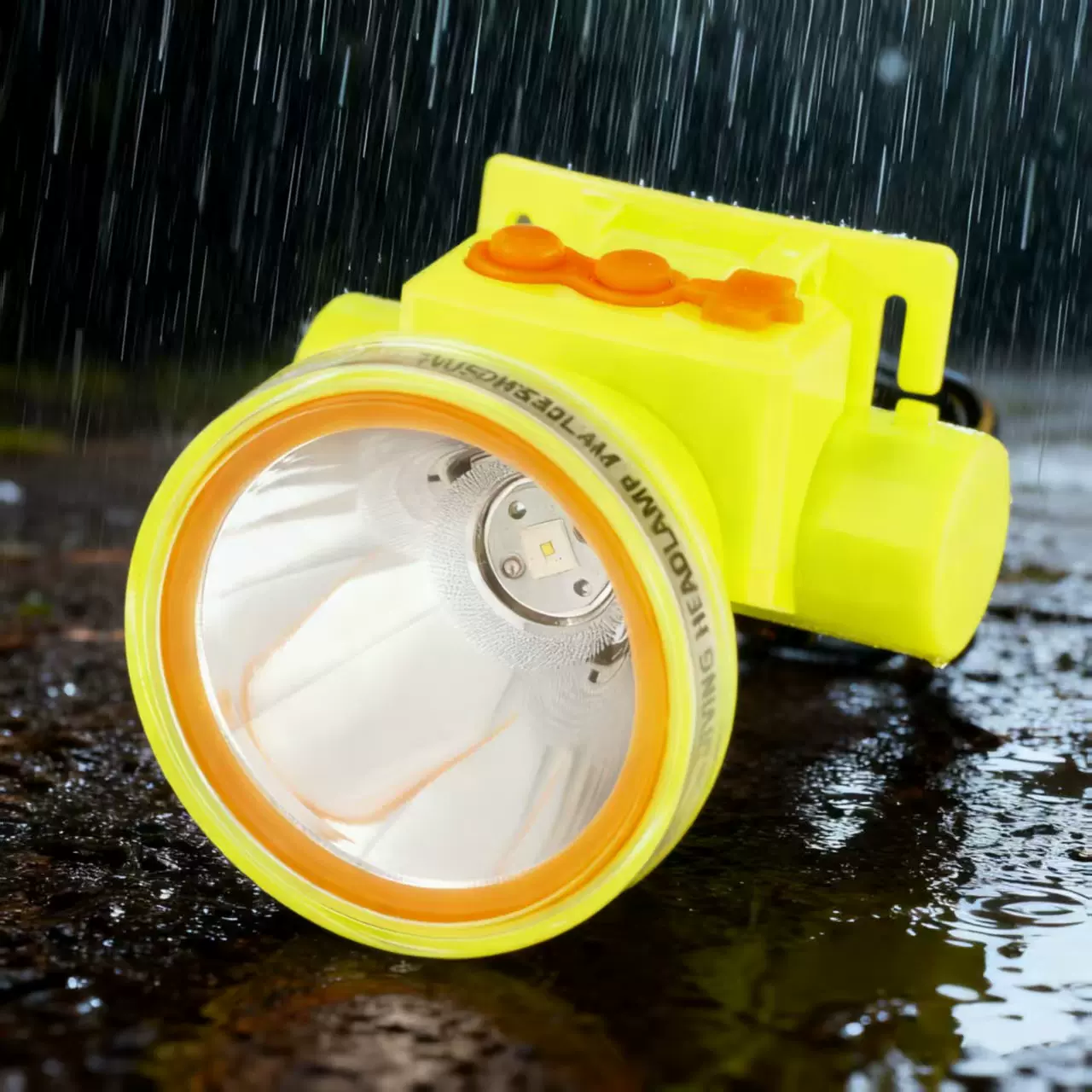 跨境水下专用潜水头灯防水专业强光充电超亮头戴手电筒钓鱼赶海白