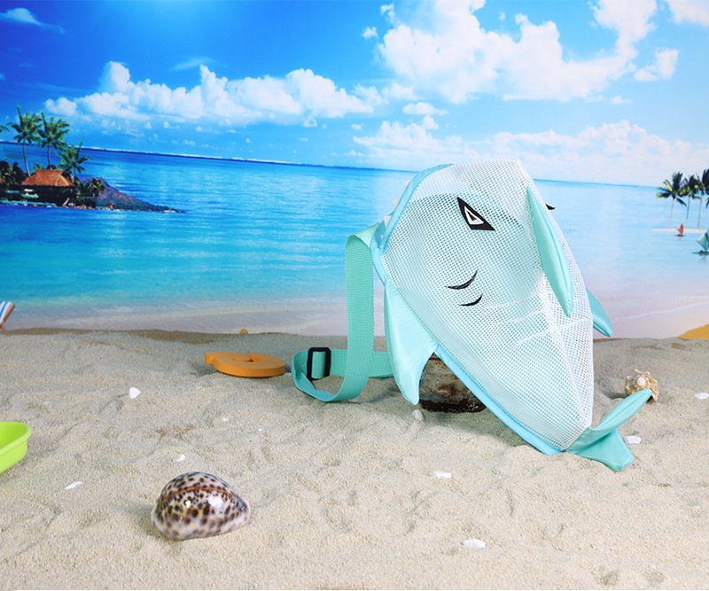 Unisex Medium Nylon Shark Cute Beach Open Beach Bag display picture 9