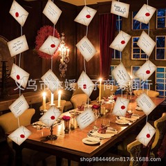 ハロウィーン封筒バナー装飾ハリーポッター魔法呪術師テーマパーティー用品封筒ペンダント