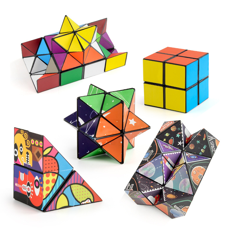 Variedad de exportación transfronteriza cubo magnético 3D variedad tridimensional cubo infinito Cielo estrellado descompresión dos en uno cubo juguete
